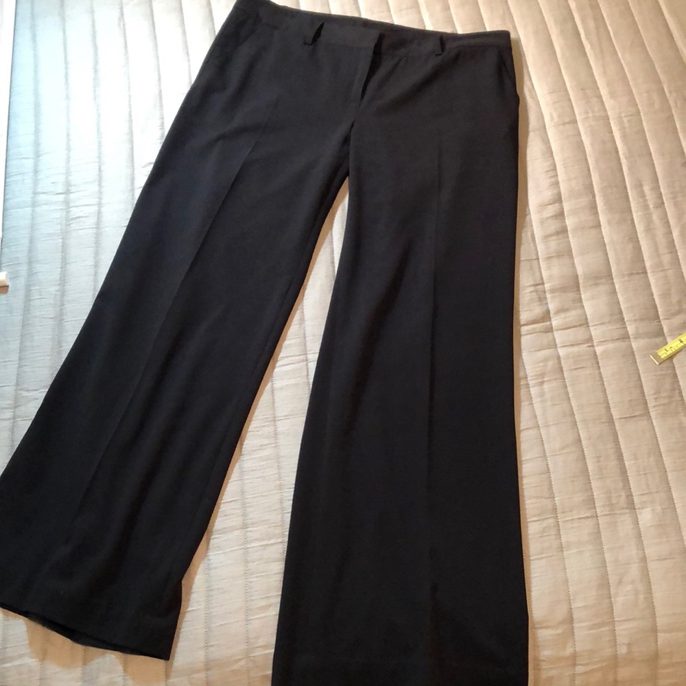 Kensie black pant, full leg 10 in rise,  size 12